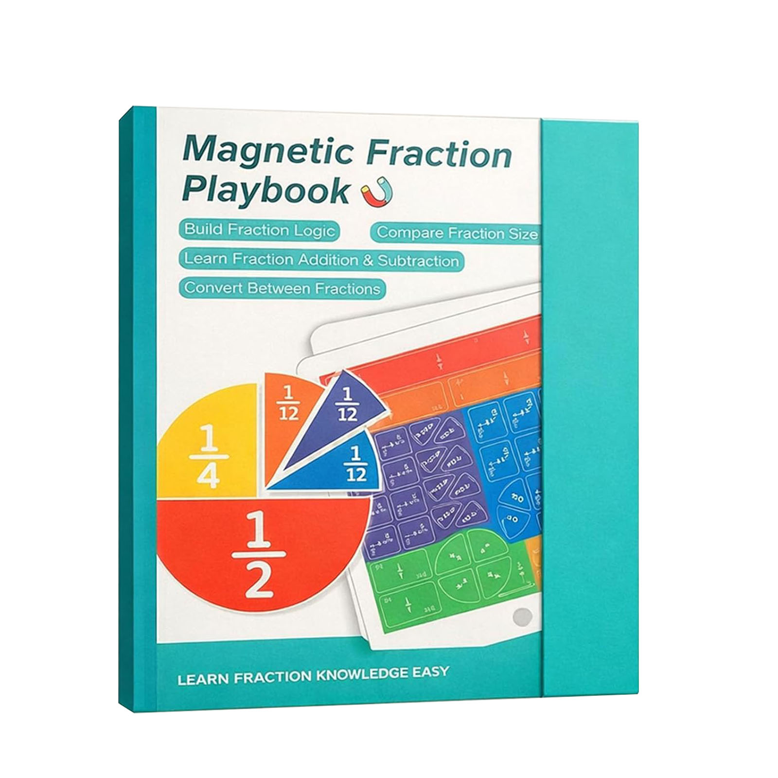 Math Manipulative Set - مجموعة ألعاب تعليمية للجزيئات الكسرية قابلة
