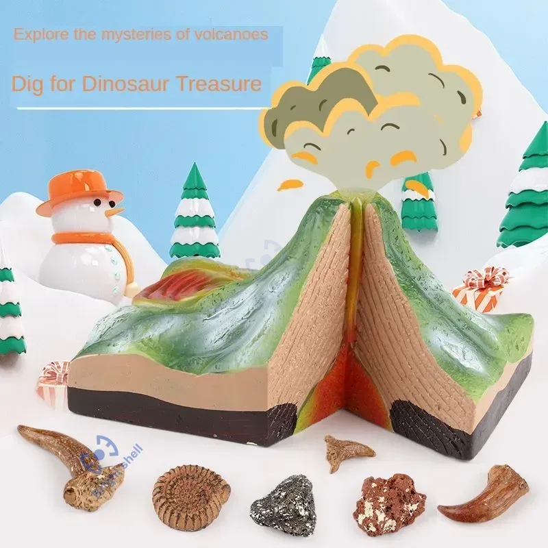 Science Kit Volcano - الهرم الاطفال لعبة ديناصور بركان لتقوم