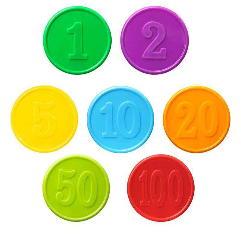 40 قطعة من رقائق البوكر مع علا - مراجعة Math Manipulative Set وسعره