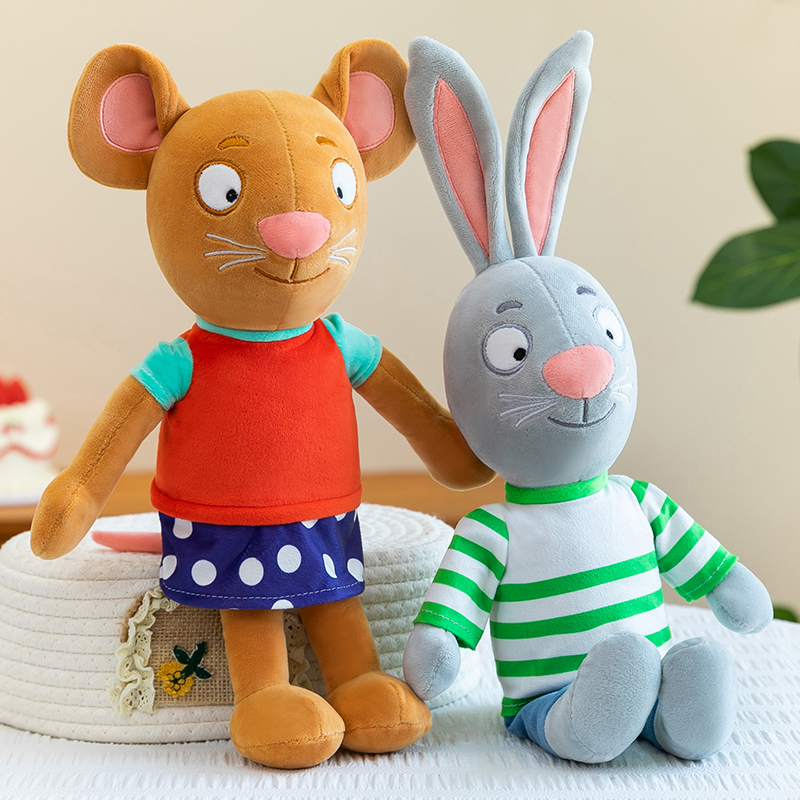 دمى محشوة كرتونية لطيفة على شك - مراجعة Kids Education Movies وسعره