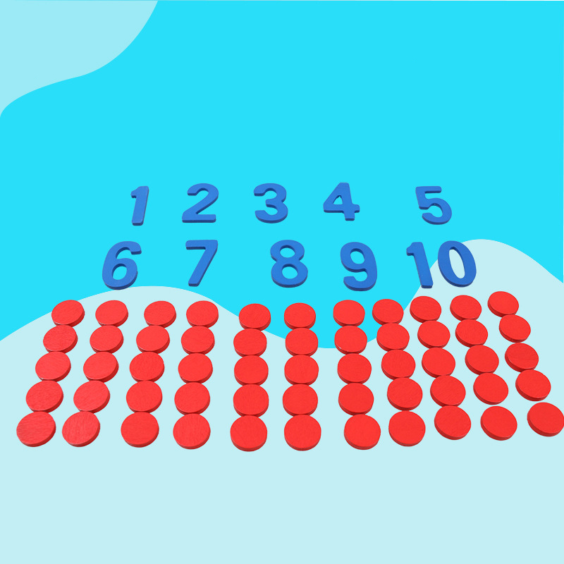 أطفال خشبية مونتيسوري البطاقات - مراجعة Math Manipulative Set وسعره