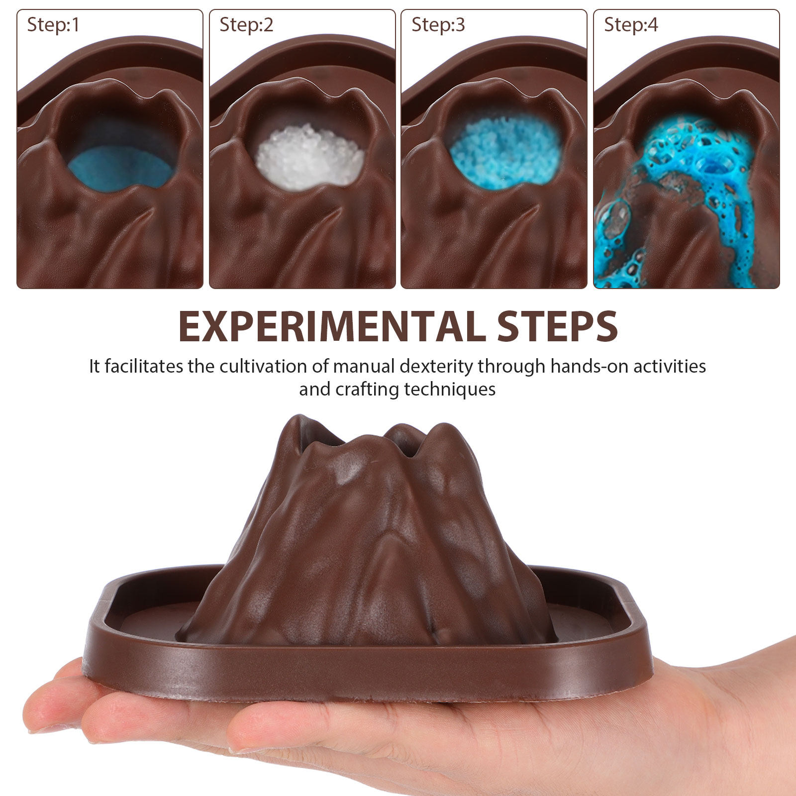 طقم قوالب بركانات 10 قطع لمشار - مراجعة Science Kit Volcano وسعره