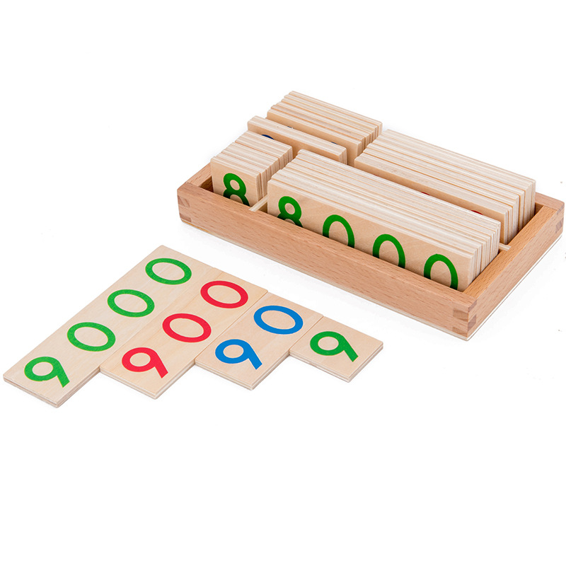 بطاقة أرقام خشبية 1-9000 بطاقة - مراجعة Math Manipulative Set وسعره