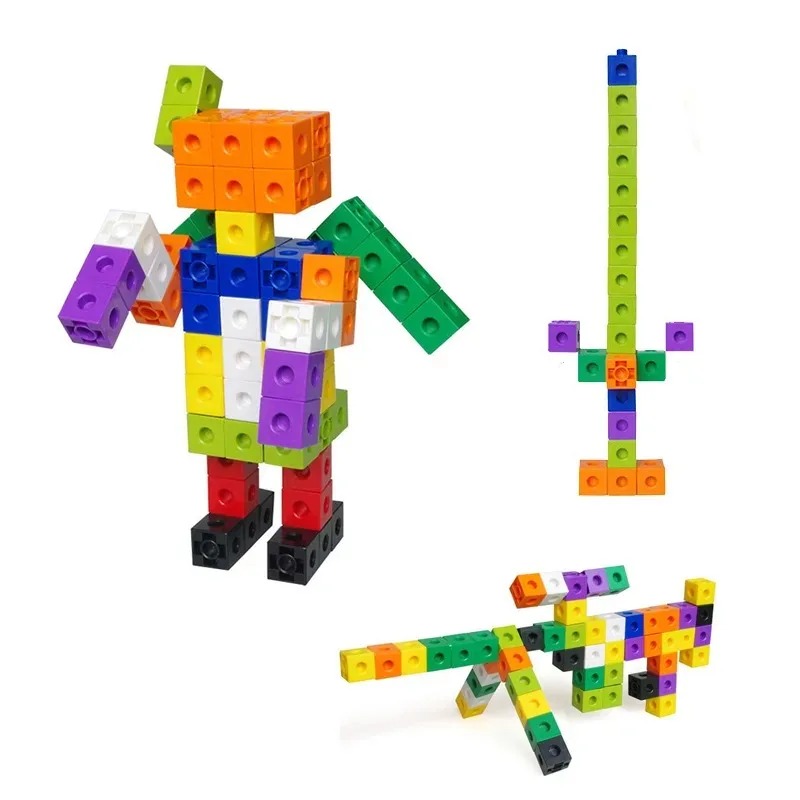 مجموعة مكعبات ربطية للرياضيات، - مراجعة Math Manipulative Set وسعره