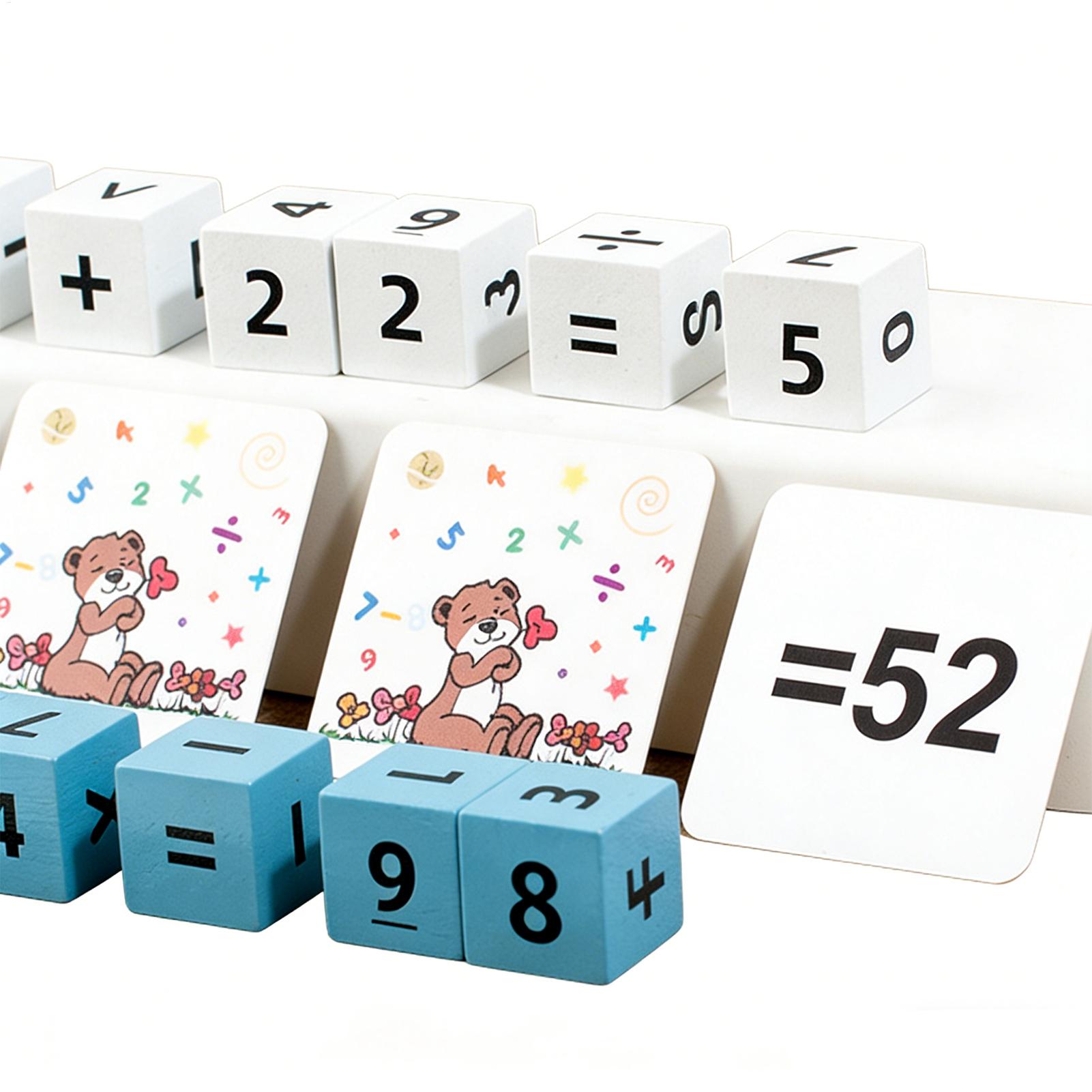 أرقام خشبية كتل لغز لعبة تعليم - مراجعة Math Manipulative Set وسعره