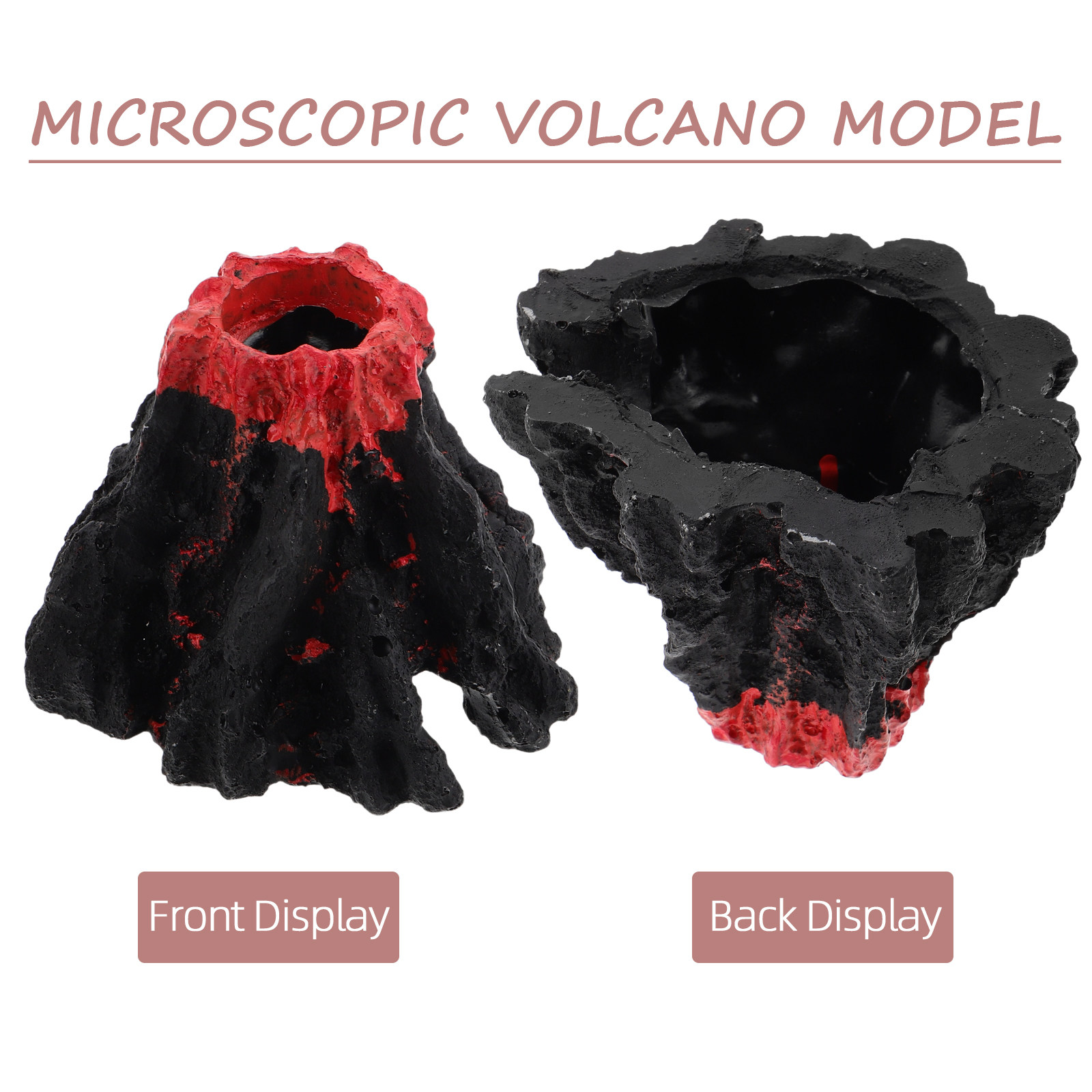قطعتان من تماثيل بركان واقعية  - مراجعة Science Kit Volcano وسعره